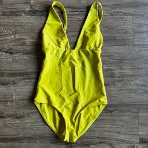 Mikoh one piece swimsuit size Small neon yellow